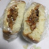 ラタトゥイユと鶏唐揚げのサンドイッチ